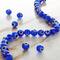 12 Pack: Blue Evil Eye Glass Round Beads by Bead Landing™